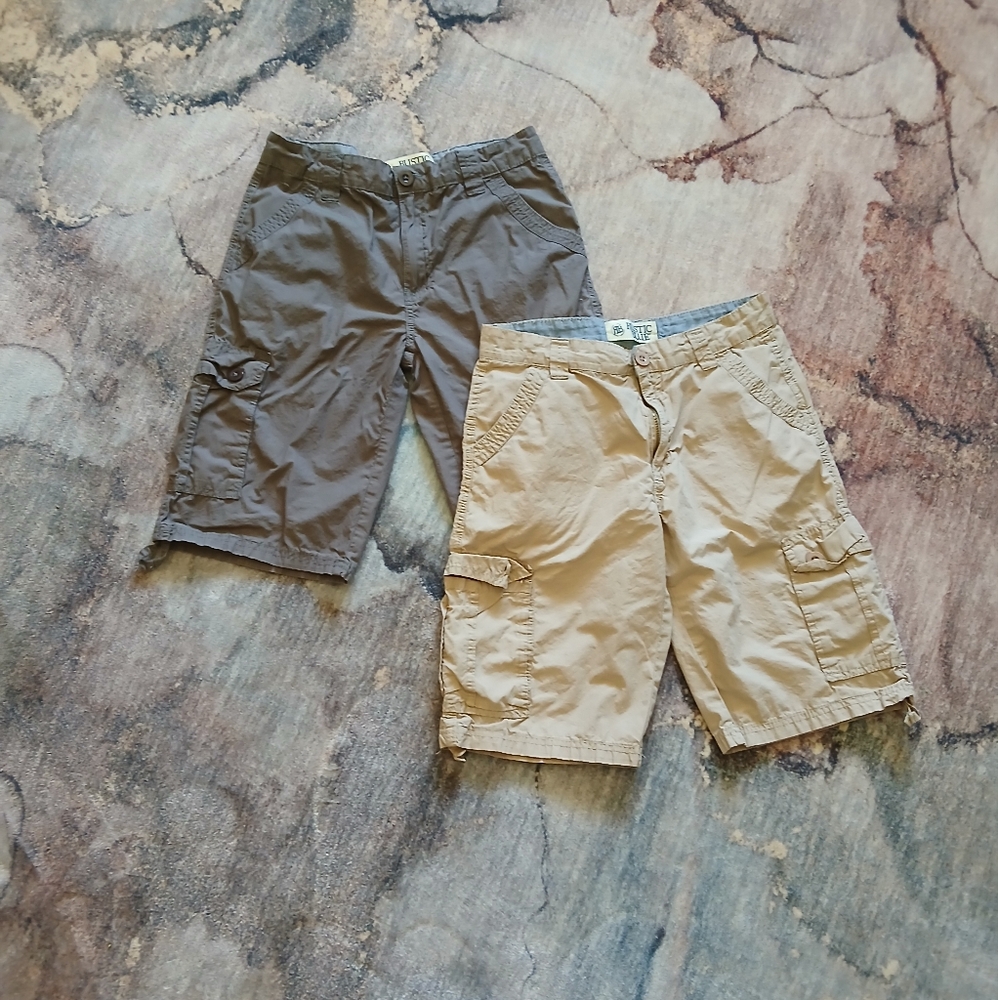 Boy's Tan and Gray Shorts